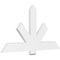 Ekena Millwork Kennewick Architectural Grade PVC Gable Bracket, 60"W x 32 1/2"H x 2"D x 6"F, 13/12 Pitch GBP060X33X0206KEN00 - alternate 1